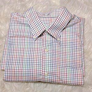 Peter Millar Nanoluxe Easy Care Long Sleeve Button‎ Down Shirt Men's Extra Large
